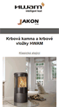 Mobile Screenshot of krbova-kamna-hwam.cz